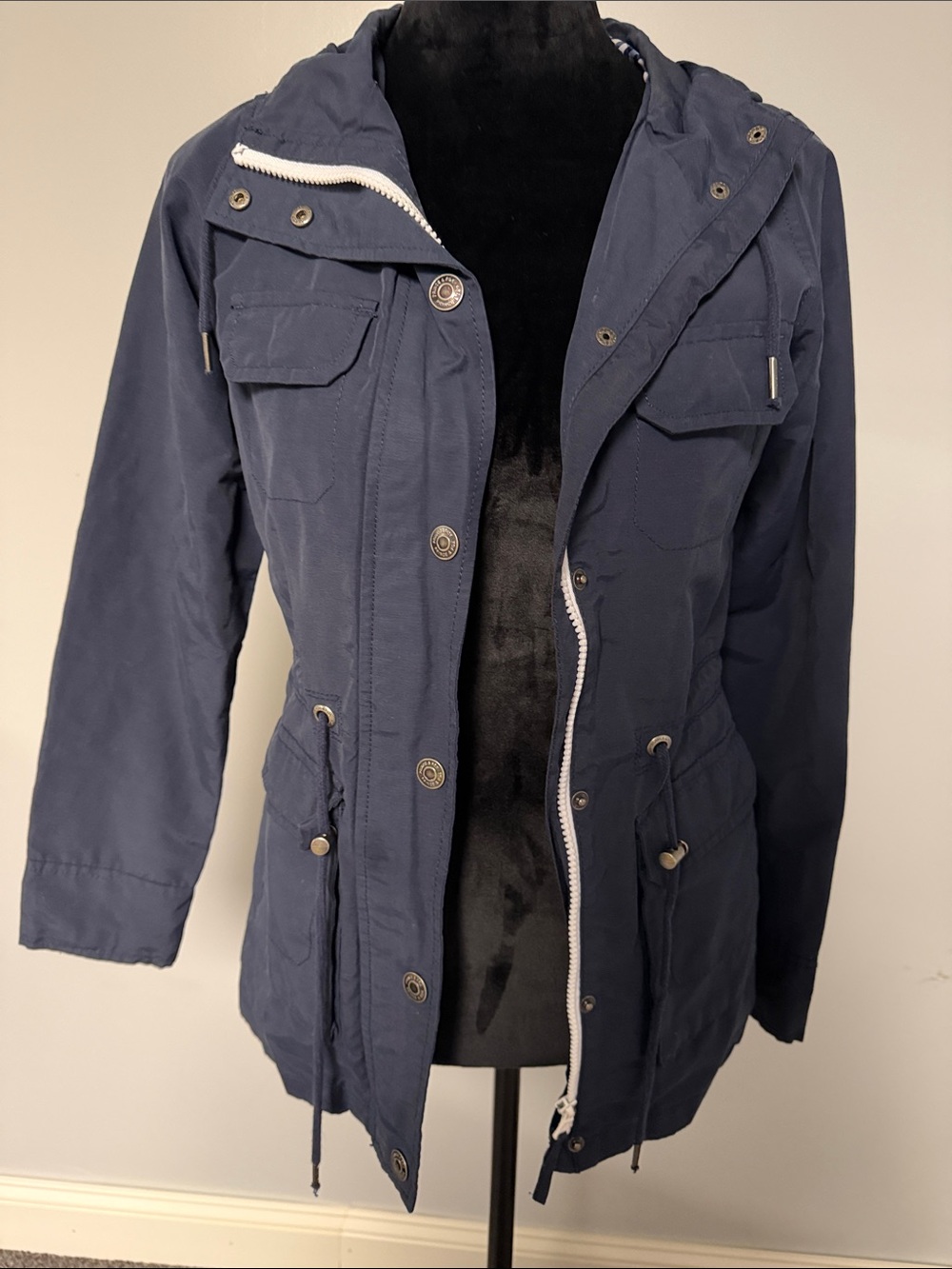 Prince & Fox Navy Hooded Utility Jacket